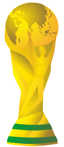 Image vectorielle du trophée de la coupe du monde 